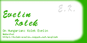 evelin kolek business card